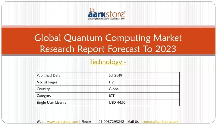 global quantum computing market research report forecast to 2023