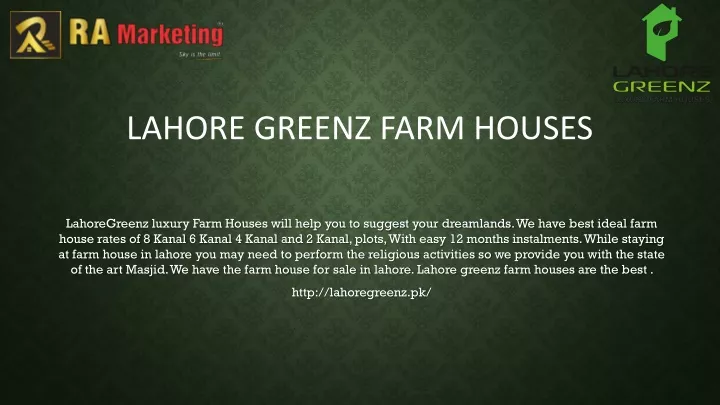 lahore greenz farm houses