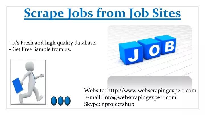 scrape jobs from job sites