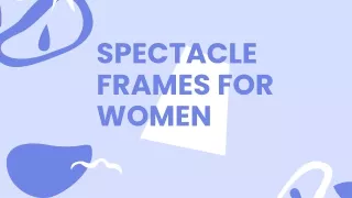 spectacle frames for women