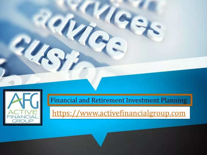 financial and retirement investment planning