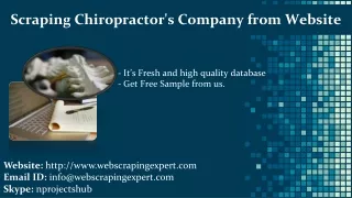 scraping chiropractor s company from website