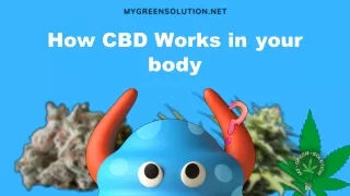 What is happened inside your body when you consume CBD oil or product?