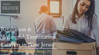 Retaliation & Wrongful Termination Lawyers in New Jersey