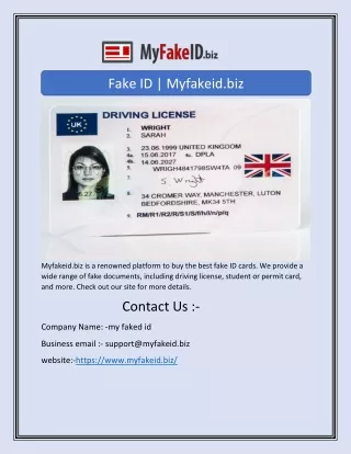 Fake ID | Myfakeid.biz