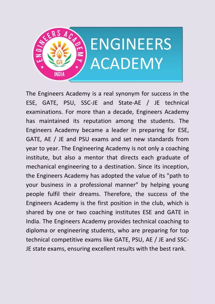 engineers academy