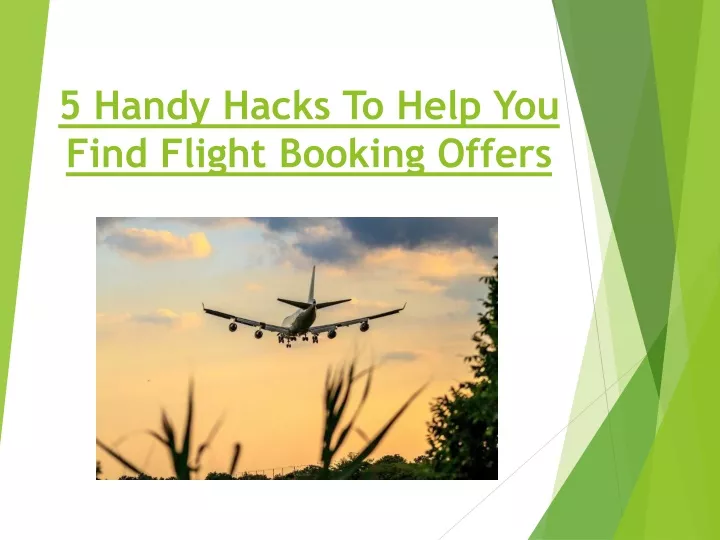 5 handy hacks to help you find flight booking offers