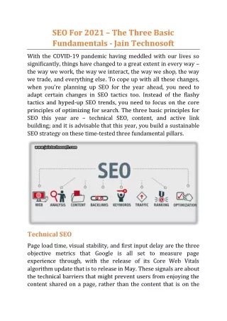 seo for 2021 the three basic fundamentals jain