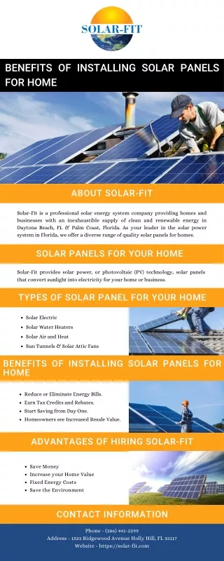 Benefits of Installing Solar Panels for Home