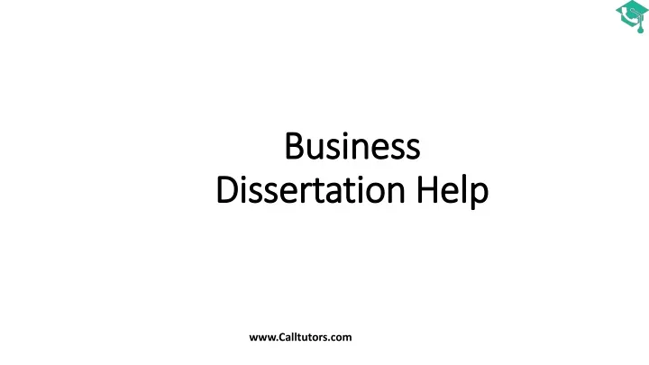 business dissertation help