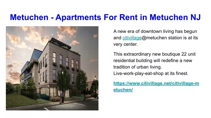 metuchen apartments for rent in metuchen nj