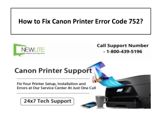 how to fix canon printer error code 752