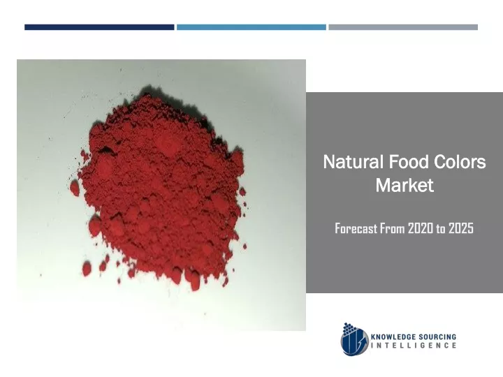 natural food colors market forecast from 2020