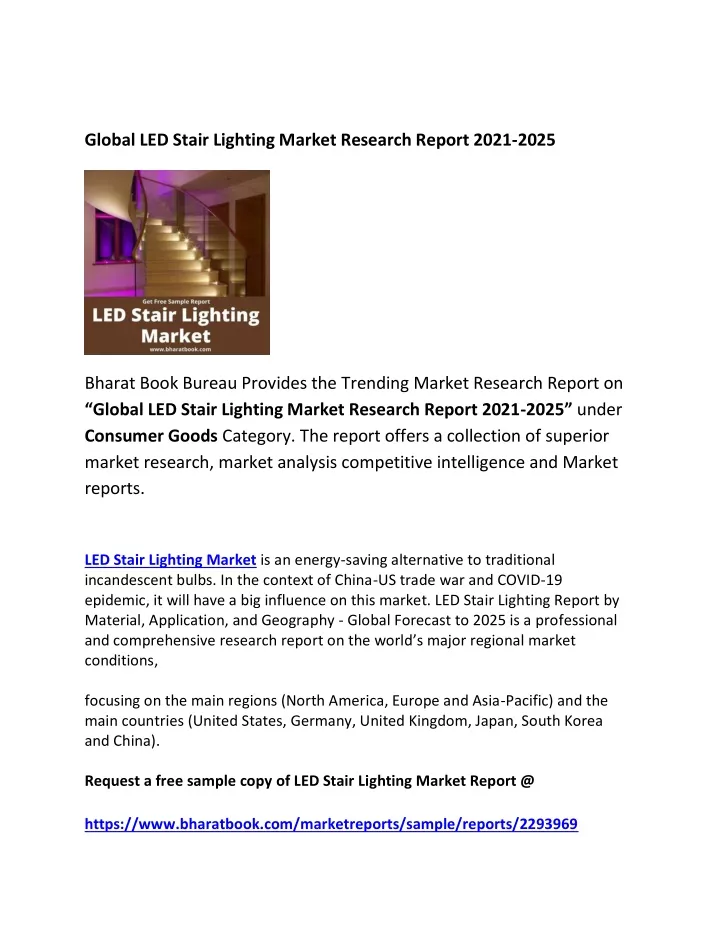 global led stair lighting market research report