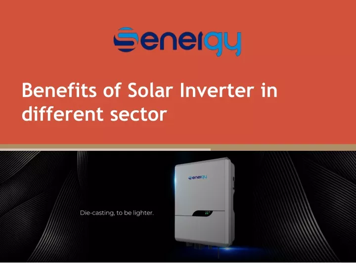 benefits of solar inverter in different sector