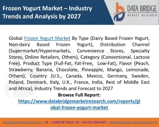 frozen yogurt market industry trends and analysis