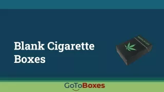 blank cigarette boxes