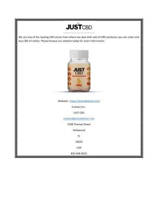 we are one of the leading cbd stores from where