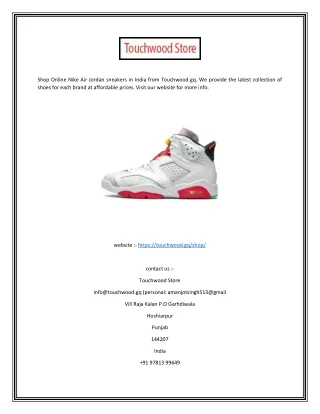 Shop Online Nike Air Jordan Sneakers in India | Touchwood.gq