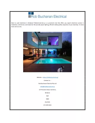 Electrician in Brisbane | Rbelectrical.net.au