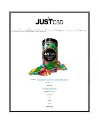 Just CBD Gummies | Justcbdstore.com