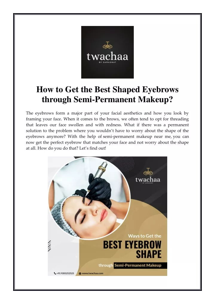 how to get the best shaped eyebrows through semi