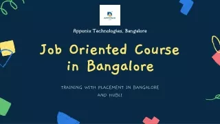 Training with Placement in Bangalore and Hubli