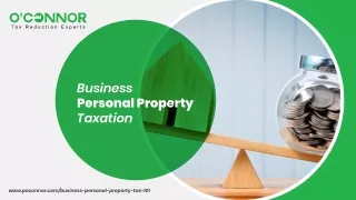 Business Personal Property Taxation