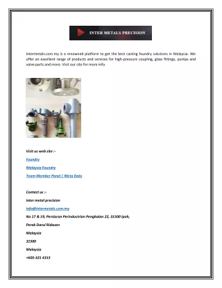 intermetals com my is a renowned platform