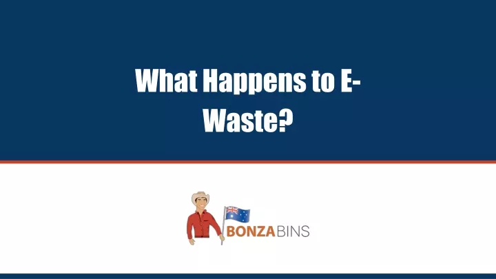 what happens to e waste