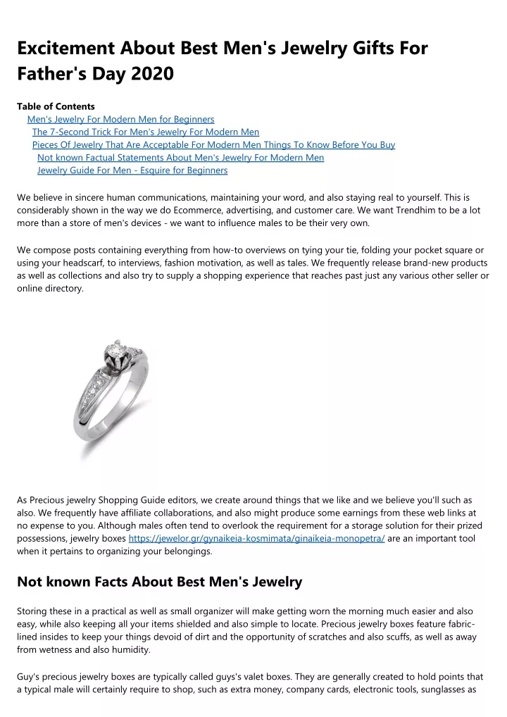 excitement about best men s jewelry gifts