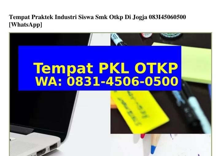 tempat praktek industri siswa smk otkp di jogja