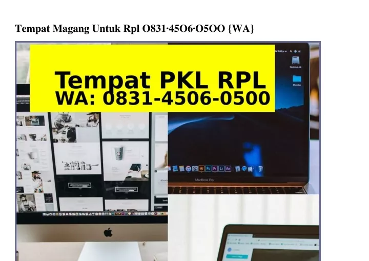 tempat magang untuk rpl o831 45o6 o5oo wa