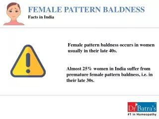 Female Pattern Baldness|Homeopathy Treatment at Dr Batra’s™
