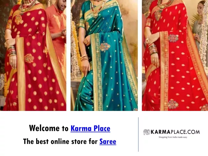 welcome to karma place the best online store for saree