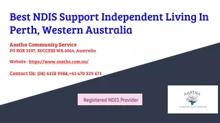 Best NDIS Supported Independent Living in Perth | NDIS Accommodation Support Perth