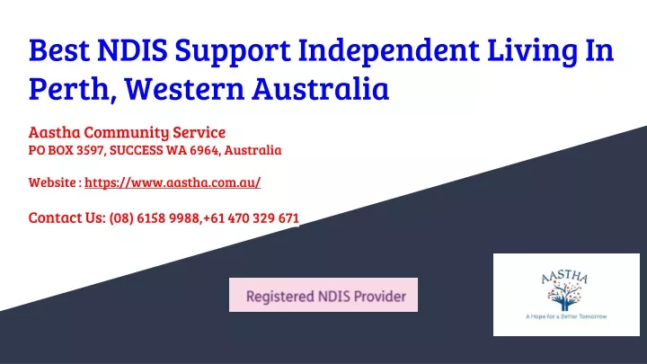 best ndis support independent living in perth western australia