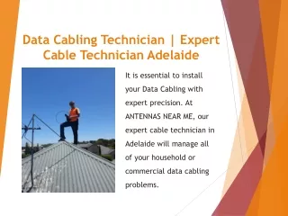 Data Cabling Technician | Expert Cable Technician Adelaide