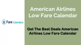 american airlines low fare calendar