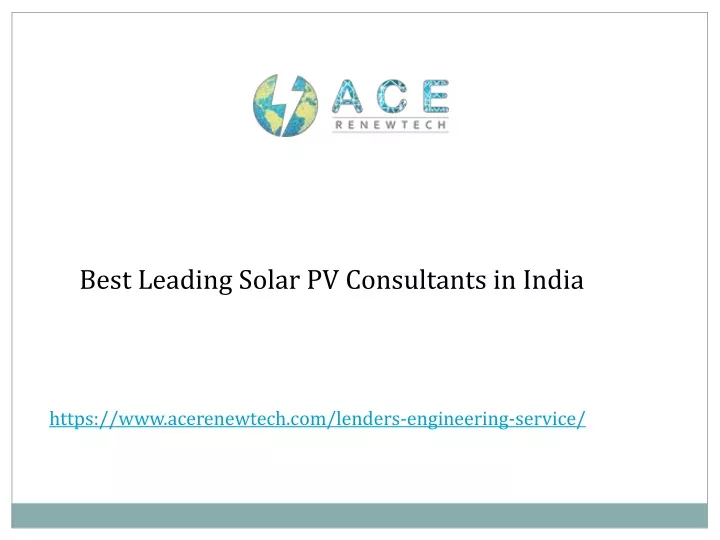 best l eading solar pv consultants in india