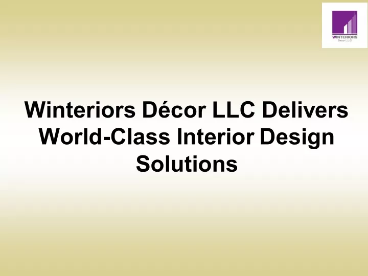 winteriors d cor llc delivers world class