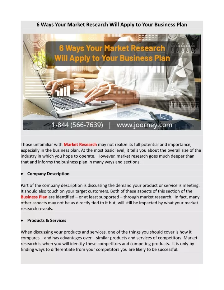 6 ways your market research will apply to your