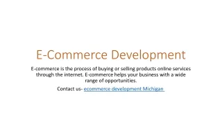 E Commerce