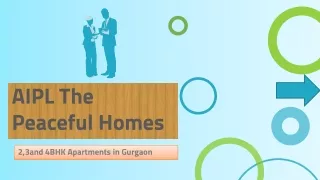 AIPL The Peaceful Homes Gurgaon
