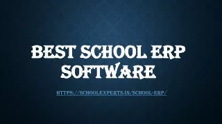 best school erp software