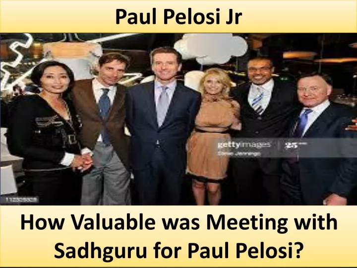 paul pelosi jr