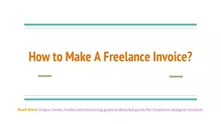 How to Make A Freelance Invoice