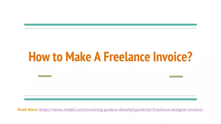 how to make a freelance invoice
