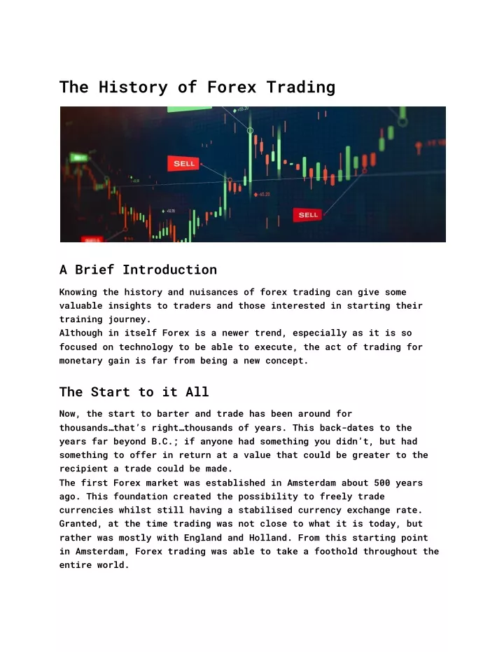 history-of-forex-trading-stay-at-home-trader