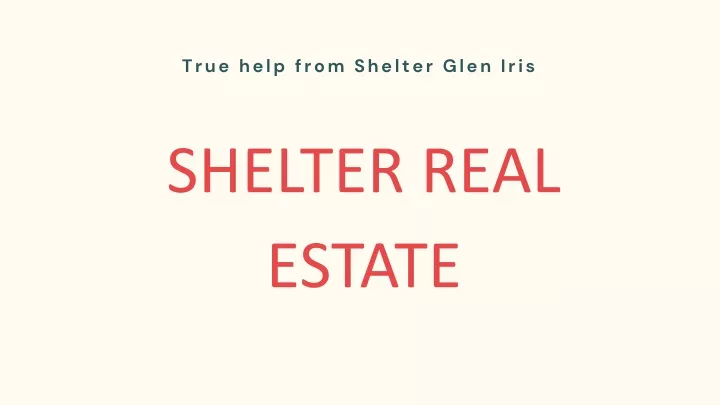 true help from shelter glen iris